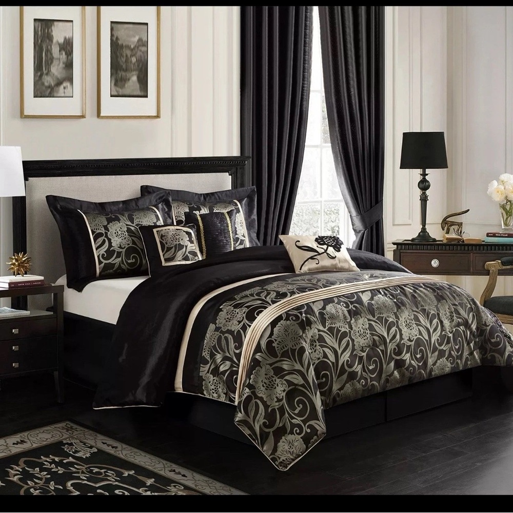 Nanshing Mollybee Collection Bedroom Comforter Set Complete 7 Piece Set QUEEN